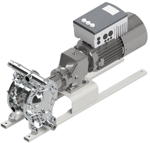 Depa Elektrisk drevet dobbeltmembranpumpe Grå