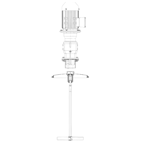 Tegning av Geppert LRK-C med LRK-A-motor
