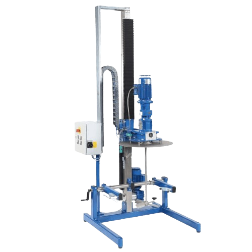 Blå Geppert SRW golvstående mixer