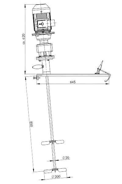 Tegning af Geppert FR-HX tromleblander