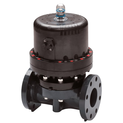 Asahi pneumatisk membranventil - Svart